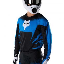 BLUZA MOTOCYKLOWA FOX 180 HD38 BLACK BLUE  ENDURO CROSS