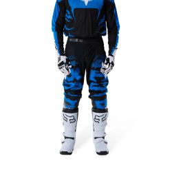 SPODNIE MOTOCYKLOWE FOX 180 HD38 BLACK BLUE  ENDURO CROSS