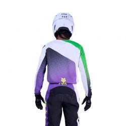 BLUZA MOTOCYKLOWA FOX 180 KAWASAKI PURPLE WHITE  ENDURO CROSS
