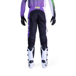 SPODNIE MOTOCYKLOWE FOX 180 KAWASAKI PURPLE WHITE  ENDURO CROSS