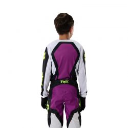 BLUZA MOTOCYKLOWA JUNIOR FOX 180 RAID PURPLE LAVA  ENDURO CROSS