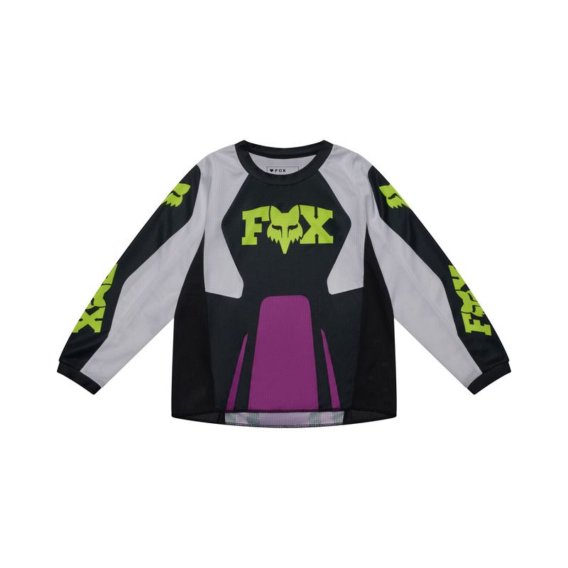 BLUZA MOTOCYKLOWA JUNIOR FOX 180 RAID PURPLE LAVA  ENDURO CROSS