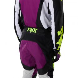 SPODNIE MOTOCYKLOWE FOX 180 RAID PURPLE LAVA  ENDURO CROSS
