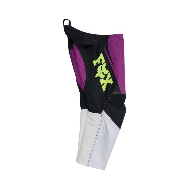 SPODNIE MOTOCYKLOWE JUNIOR FOX 180 RAID PURPLE LAVA  ENDURO CROSS