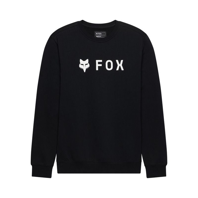 BLUZA FOX ABSOLUTE FLEECE CREW BLACK  ENDURO CROSS