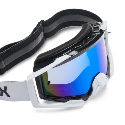 GOGLE MOTOCYKLOWE FOX AIRSPACE CLUTCH WHITE BLACK  ENDURO CROSS