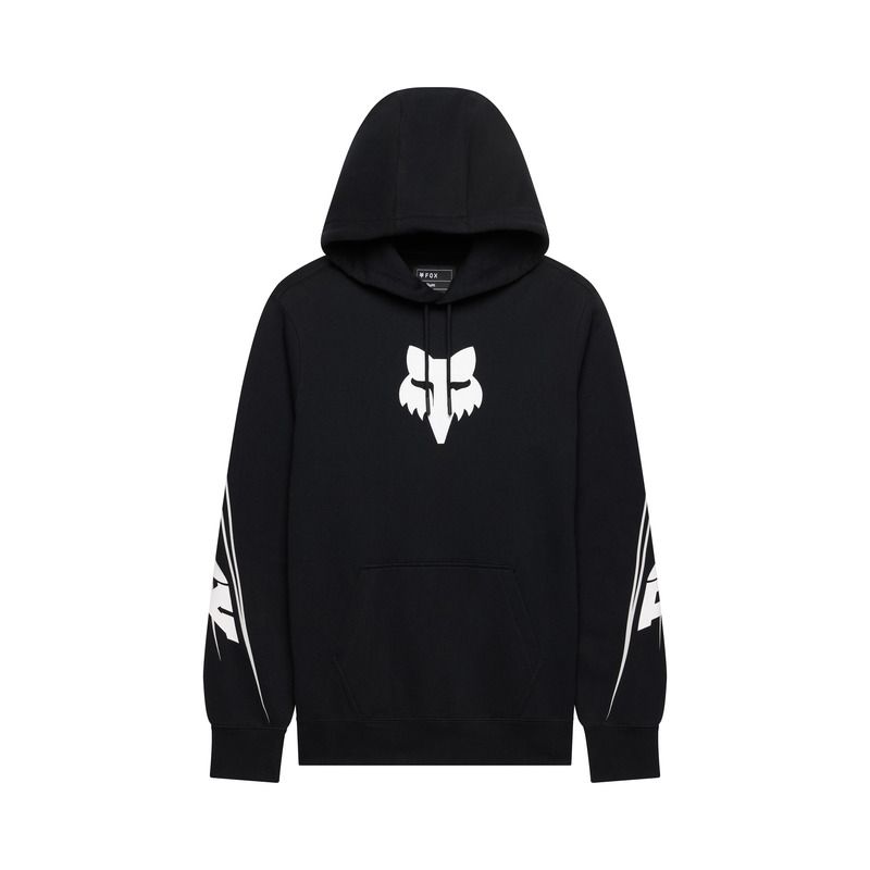 BLUZA Z KAPTUREM FOX APEX FLEECE PO BLACK  ENDURO CROSS