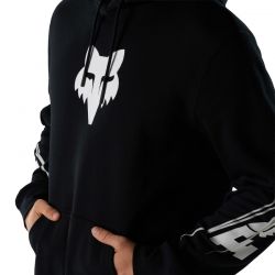 BLUZA Z KAPTUREM FOX APEX FLEECE PO BLACK  ENDURO CROSS