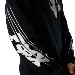 BLUZA Z KAPTUREM FOX APEX FLEECE PO BLACK  ENDURO CROSS