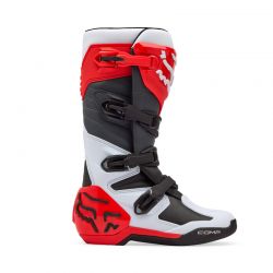 BUTY MOTOCYKLOWE FOX COMP WHITE FLUO RED  ENDURO CROSS