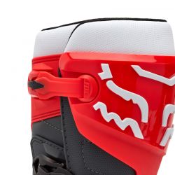 BUTY MOTOCYKLOWE FOX COMP WHITE FLUO RED  ENDURO CROSS