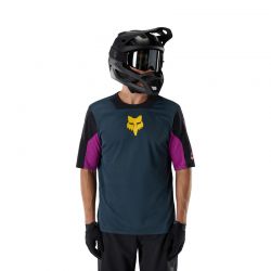 KOSZULKA ROWEROWA FOX DEFEND SS CREATION GALAXY BLUE  ENDURO CROSS