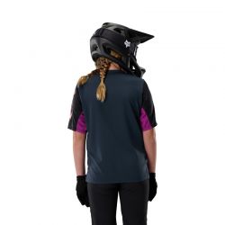 KOSZULKA ROWEROWA JUNIOR FOX DEFEND SS CREATION GALAXY BLUE  ENDURO CROSS