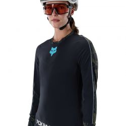 BLUZA ROWEROWA DAMSKA FOX DEFEND THERMAL LUNAR SE BLACK  ENDURO CROSS