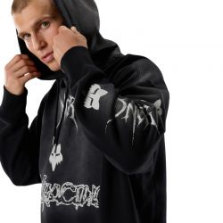 BLUZA Z KAPTUREM FOX DNGR HEAVYWEIGHT FLEECE PO BLACK  ENDURO CROSS