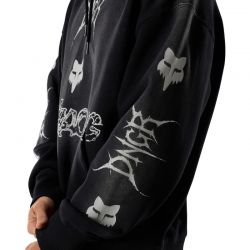 BLUZA Z KAPTUREM FOX DNGR HEAVYWEIGHT FLEECE PO BLACK  ENDURO CROSS