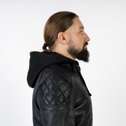 KURTKA SKÓRZANA OZONE STRIKER BLACK XS