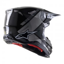 KASK ALPINESTARS SUPERTECH S-M10 CARBON BLACK/GREY GLOSSY 