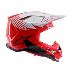 KASK ALPINESTARS SUPERTECH S-M10 DYNO RED/WHITE GLOSSY 