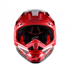 KASK ALPINESTARS SUPERTECH S-M10 DYNO RED/WHITE GLOSSY 