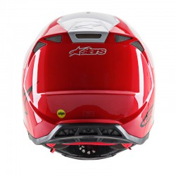 KASK ALPINESTARS SUPERTECH S-M10 DYNO RED/WHITE GLOSSY 