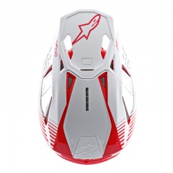 KASK ALPINESTARS SUPERTECH S-M10 DYNO RED/WHITE GLOSSY 