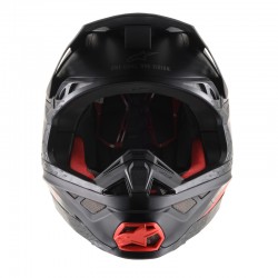 KASK ALPINESTARS SUPERTECH S-M8 ECHO BLACK/GREY/FLUO RED M&G 
