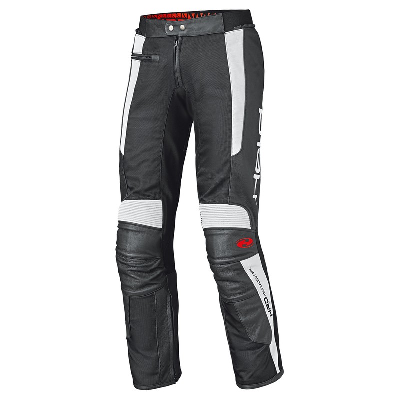 SPODNIE SKÓRZANE HELD TAKANO II BLACK/WHITE SLIM 