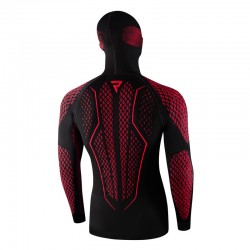 KOSZULKA TERMOAKTYWNA REBELHORN Z KOMINIARKĄ THERM II 2W1 BLACK/RED 