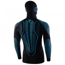 KOSZULKA TERMOAKTYWNA REBELHORN Z KOMINIARKĄ THERM II 2W1 BLACK/BLUE 