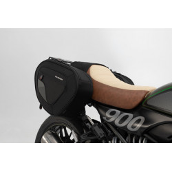 ZESTAW SAKW BOCZNYCH BLAZE H I STELAŻY SW-MOTECH KAWASAKI Z900RS/CAFE (17-) BLACK/GREY 2X14-21L