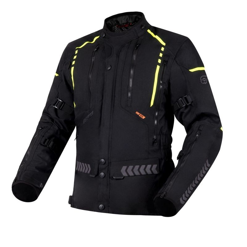 KURTKA TEKSTYLNA OZONE TOUR II BLACK/FLO YELLOW 
