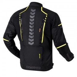 KURTKA TEKSTYLNA OZONE TOUR II BLACK/FLO YELLOW 