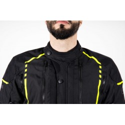 KURTKA TEKSTYLNA OZONE TOUR II BLACK/FLO YELLOW 