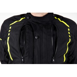 KURTKA TEKSTYLNA OZONE TOUR II BLACK/FLO YELLOW 