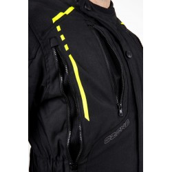 KURTKA TEKSTYLNA OZONE TOUR II BLACK/FLO YELLOW 
