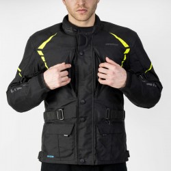 KURTKA TEKSTYLNA OZONE TRAKER BLACK/FLO YELLOW 
