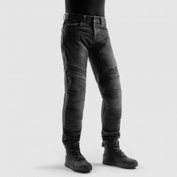 JEANSY MOTOCYKLOWE REBELHORN EAGLE 4 BLACK REGULAR FIT 