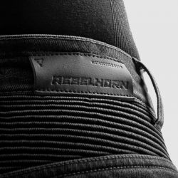 JEANSY MOTOCYKLOWE REBELHORN EAGLE 4 BLACK REGULAR FIT 