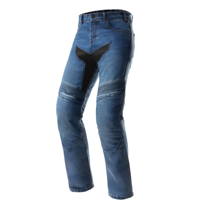 JEANSY MOTOCYKLOWE REBELHORN EAGLE 4 WASHED BLUE REGULAR FIT 
