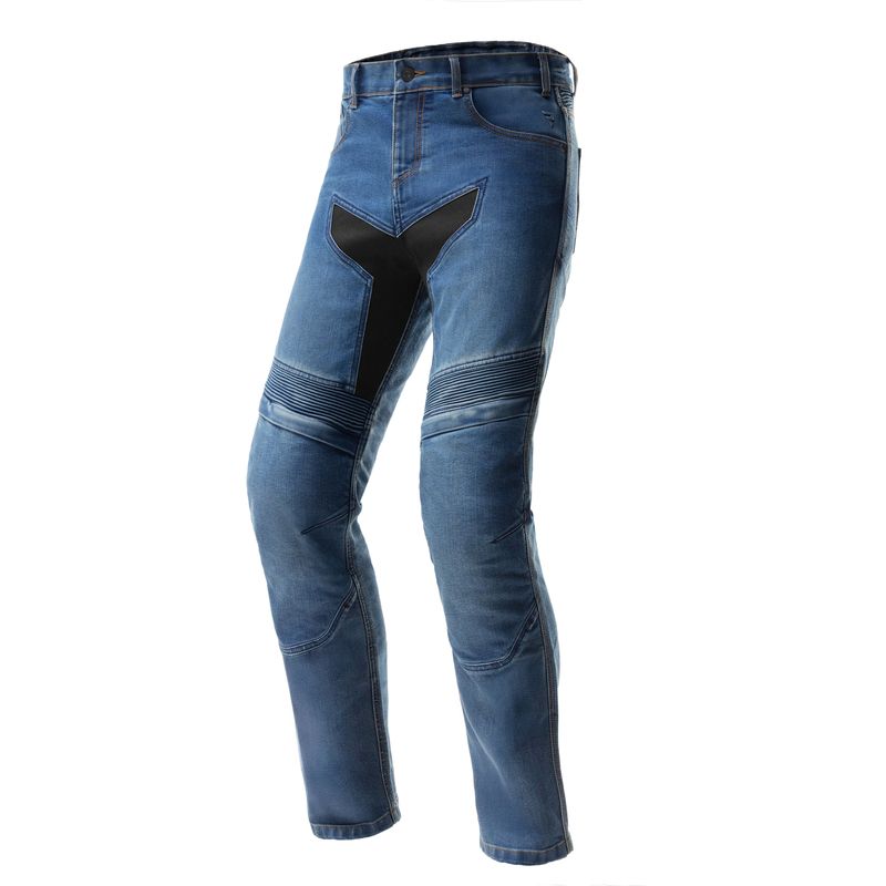 JEANSY MOTOCYKLOWE REBELHORN EAGLE 4 WASHED BLUE SLIM FIT 