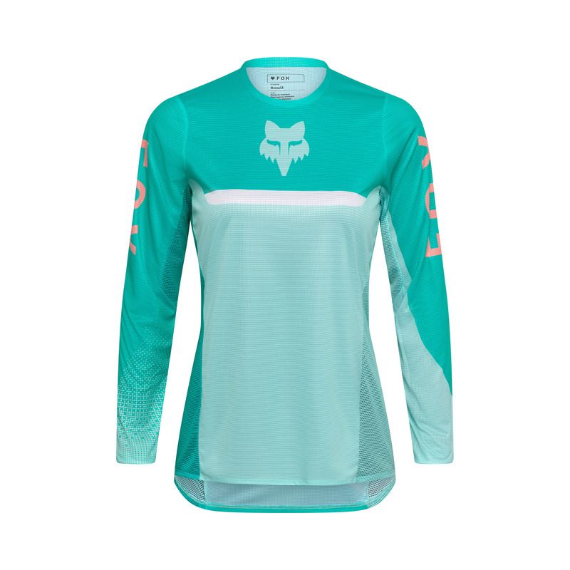 BLUZA MOTOCYKLOWA DAMSKA FOX FLEXAIR FRACTURE AQUA  ENDURO CROSS