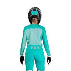 BLUZA MOTOCYKLOWA DAMSKA FOX FLEXAIR FRACTURE AQUA  ENDURO CROSS