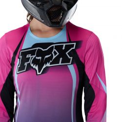 KOSZULKA ROWEROWA Z DŁUGIM RĘKAWEM DAMSKA FOX FLEXAIR LS TS57 SE PINK  ENDURO CROSS