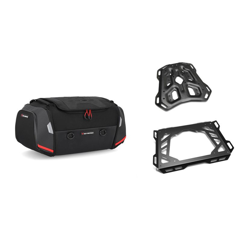 ZESTAW TORBA TYLNA I STELAŻ SW-MOTECH RACKPACK SUZUKI GSX1300R HAYABUSA (20-) BLACK/GREY 42L