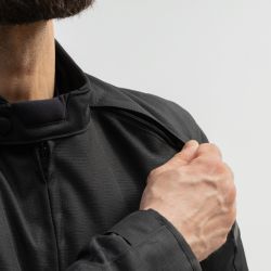 KURTKA MOTOCYKLOWA TEKSTYLNA BROGER GRID BLACK 