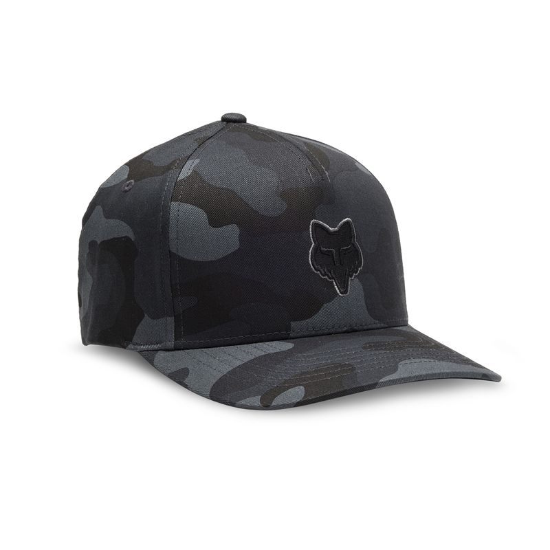CZAPKA Z DASZKIEM FOX HEAD FLEXFIT BLACK CAMO  ENDURO CROSS