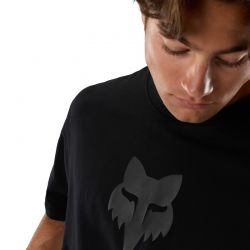 T-SHIRT FOX HEAD HEAVYWEIGHT BLACK  ENDURO CROSS