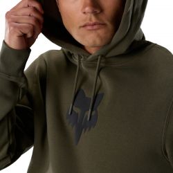 BLUZA Z KAPTUREM FOX HEAD FLEECE PO OLIVE GREEN  ENDURO CROSS