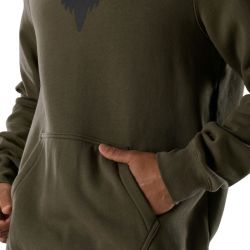 BLUZA Z KAPTUREM FOX HEAD FLEECE PO OLIVE GREEN  ENDURO CROSS